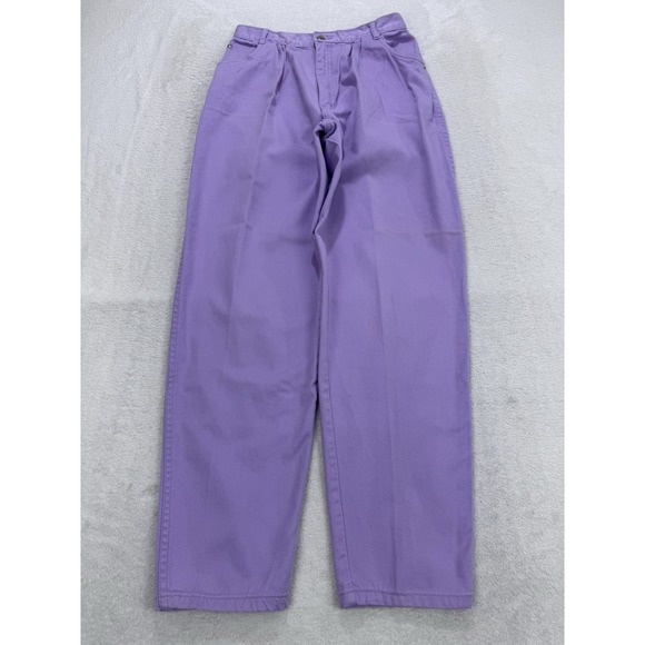 P.S. GITANO Pants Women 10/11 Purple Regular High Rise Wide‎ Leg Y2K Mom Jeans - Picture 1 of 11